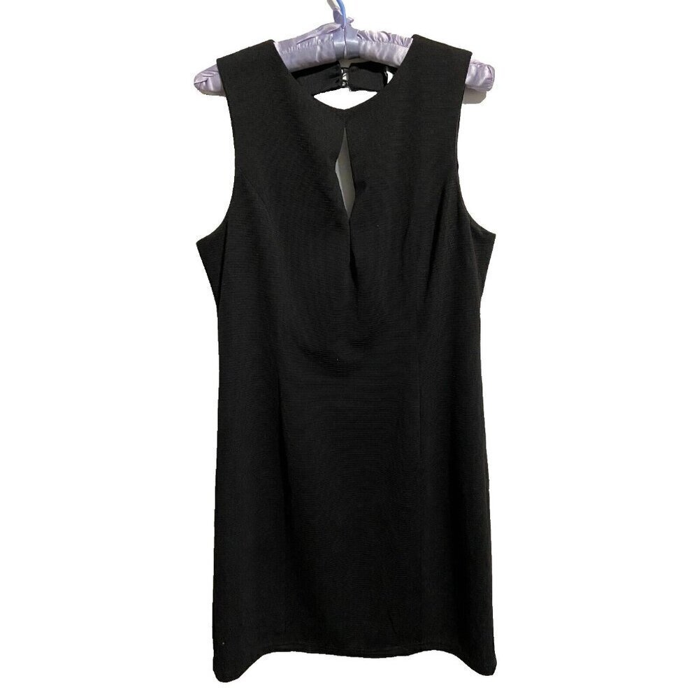 Sparkle & Fade Women's Sleeveless Black Fitted Dress Size L